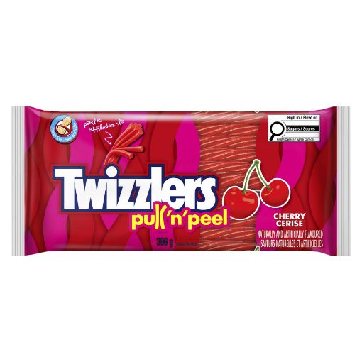 Picture of TWIZZLERS PULL N PEEL - CHERRY - PARTY PACK 396GR