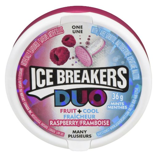 Picture of ICE BREAKERS DUO MINTS - RASPBERRY 36GR                                    