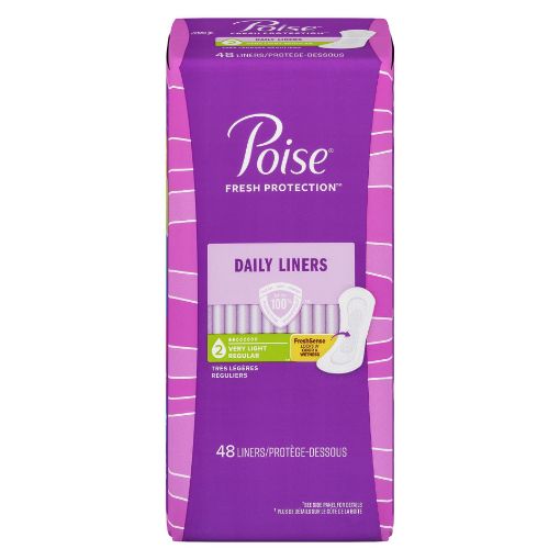 Picture of POISE DAILY LINERS FOR BLADDER LEAKS - VERY LIGHT 48S