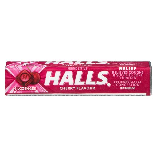 Picture of HALLS LOZENGE - CHERRY 9S                                                  