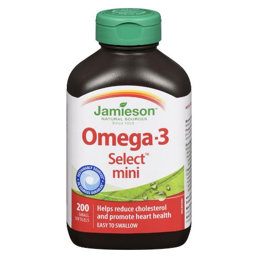 Picture of JAMIESON OMEGA-3 300MG SELECT MINI 200S                                    