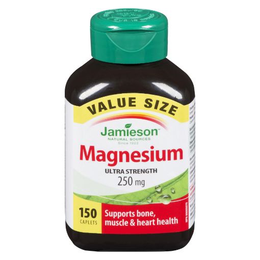 Picture of JAMIESON MAGNESIUM 250MG VALUE SIZE CAPLETS 150S                           