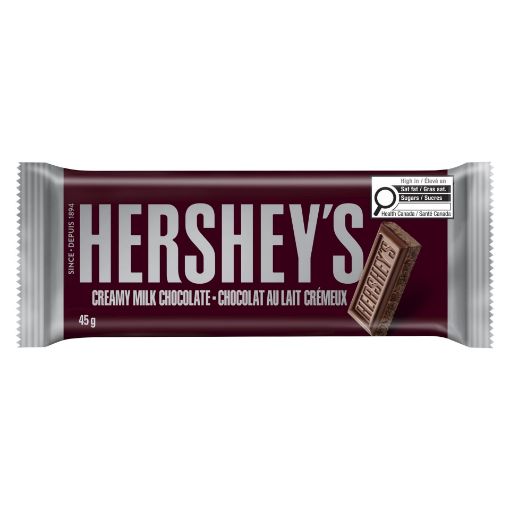 Picture of HERSHEY CREAMY MILK CHOCOLATE BAR 45GR                                     