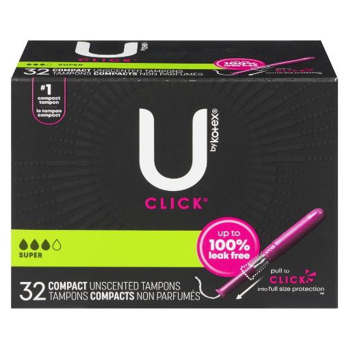 Picture of U BY KOTEX CLICK COMPACT TAMPONS - SUPER 32S