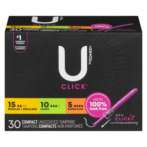 Picture of U BY KOTEX TAMPONS - COMPACT 30S