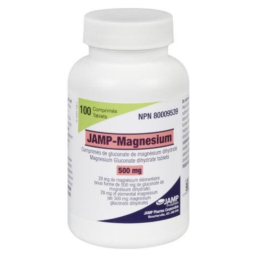 Picture of JAMP MAGNESIUM GLUCONATE 500MG TABS 100S