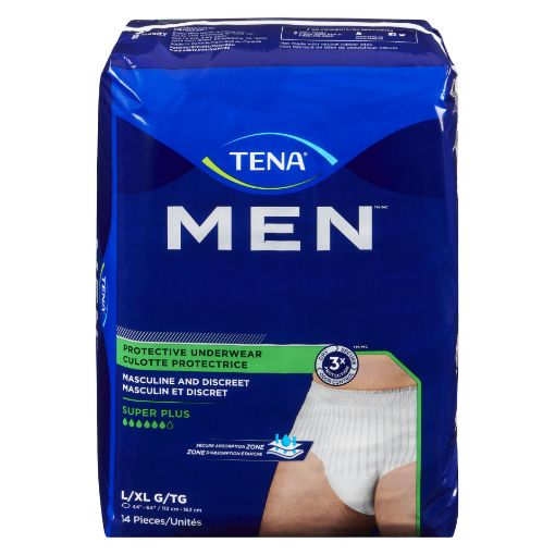Picture of TENA MEN PROTECTIVE UNDERWEAR - SUPER PLUS L/XL 14S