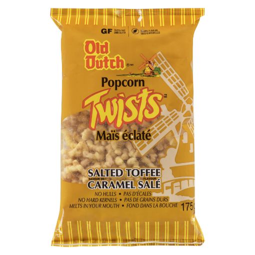 Picture of OLD DUTCH POPCORN TWISTS - SALTED TOFFEE 175GR