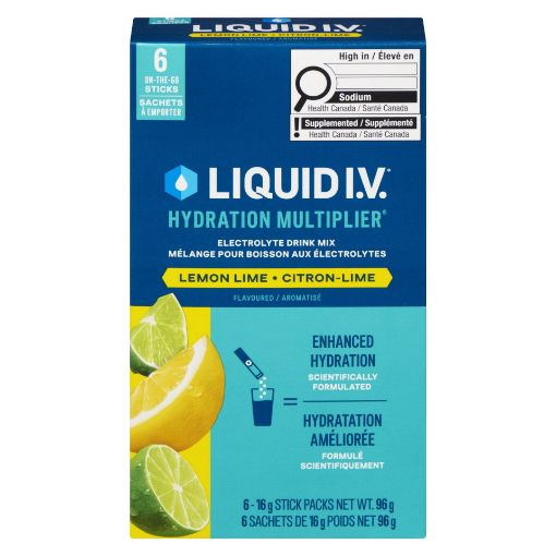 Picture of LIQUID I.V. ELECTROLYTE DRINK MIX - LEMON LIME 6S