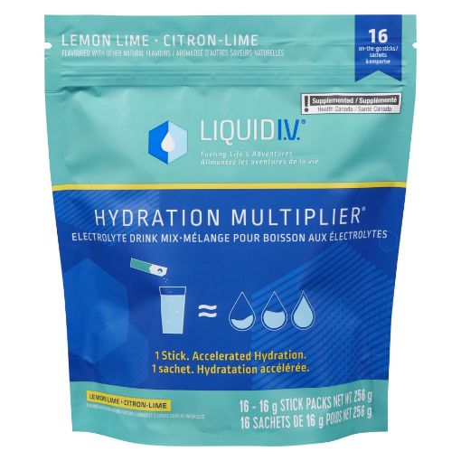 Picture of LIQUID I.V. ELECTROLYTE DRINK MIX - LEMON LIME 16S