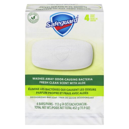 Picture of SAFEGUARD BAR SOAP - ALOE WHITE 4X113GR