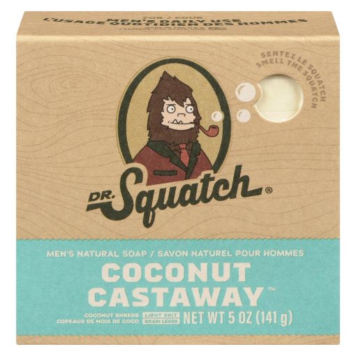 Picture of DR. SQUATCH MEN'S NATURAL SOAP BAR - COCONUT CASTAWAY 141GR
