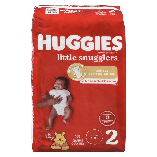 Picture of HUGGIES LITTLE SNUGGLERS DIAPERS SIZE 2 JUMBO PACK 29S                     