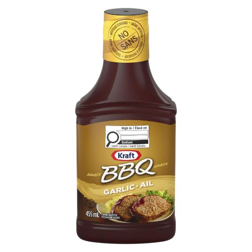 Picture of KRAFT BBQ SAUCE - GARLIC 455ML