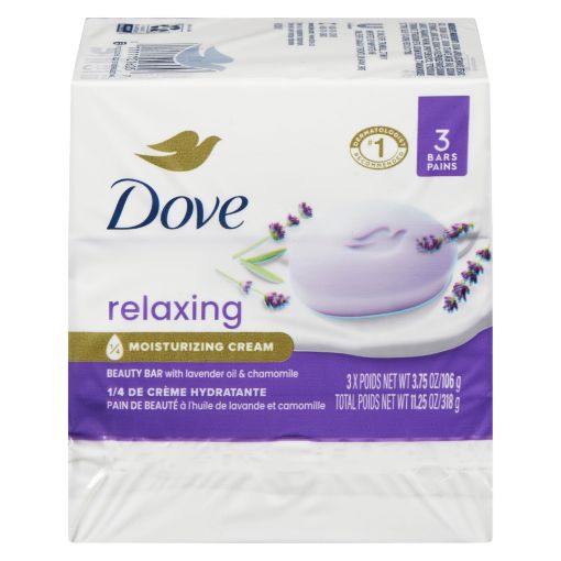 Picture of DOVE BAR SOAP - RELAXING LAVENDAR 318GR                                    