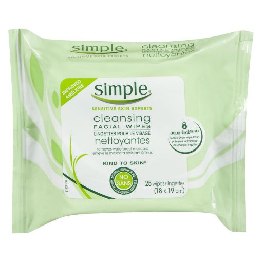 Picture of SIMPLE KIND TO SKIN FACIAL WIPES - CLEANSING 25S                           