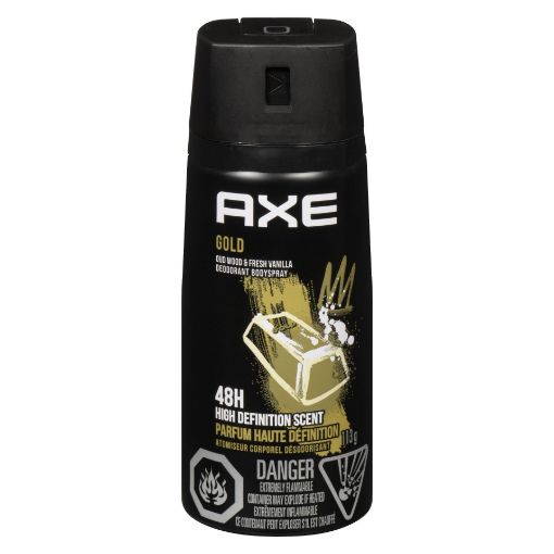 Picture of AXE GOLD BODY SPRAY - OUT WOOD+DARK VANILLA 113GR