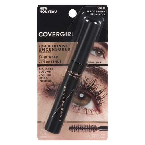 Picture of COVERGIRL EXHIBITIONIST UNCENSORED MASCARA - BLACK BROWN                   