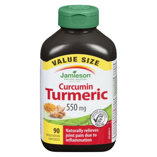 Picture of JAMIESON CURCUMIN TUMERIC 550MG VALUE PK CAPSULES 90S                      