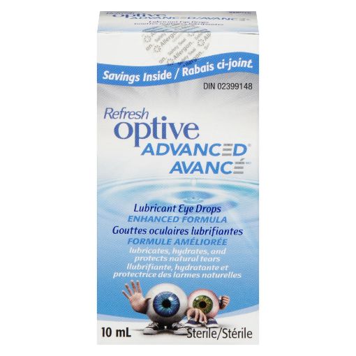 Picture of REFRESH OPTIVE ADVANCED LUBRICATING EYE DROPS 10ML                         