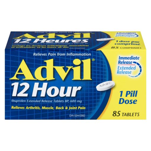 Picture of ADVIL 12 HOUR 600MG TABLETS 85S