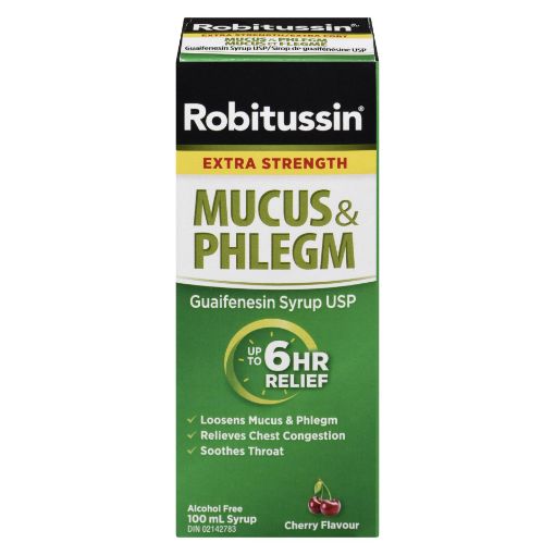 Picture of ROBITUSSIN EXTRA STRENGTH MUCUS and PHLEGM 100ML