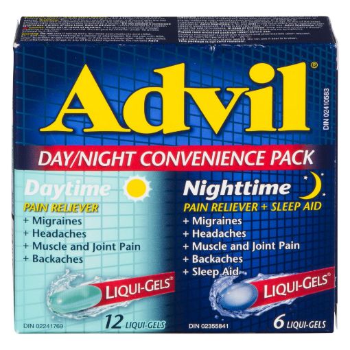 Picture of ADVIL DAY/NIGHT CONVENIENCE PACK 18S                                       