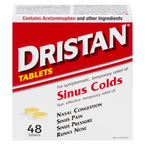 Picture of DRISTAN SINUS COLD TABS 48S                                     