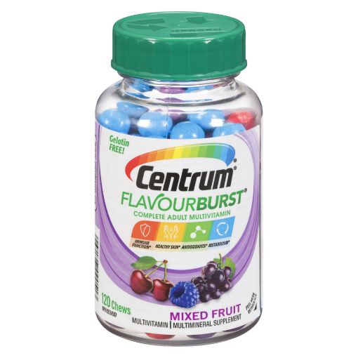 Picture of CENTRUM FLAVOUR BURST ADULT MIXED FRUIT 120S                               