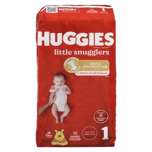 Picture of HUGGIES LITTLE SNUGGLERS DIAPERS STEP 1 JUMBO PACK 32S