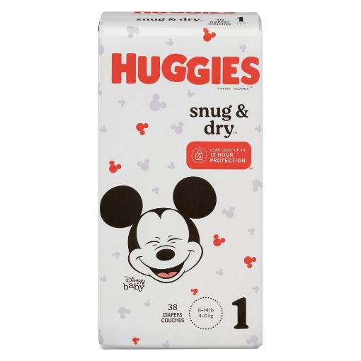 Picture of HUGGIES SNUG and DRY DIAPERS STEP 1 JUMBO PACK 38S