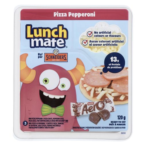 Picture of SCHNEIDERS LUNCHMATE PEPPERONI PIZZA KIT 132GR