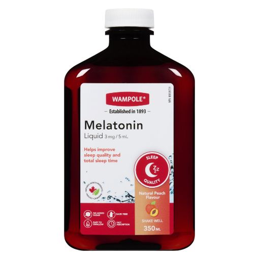 Picture of WAMPOLE MELATONIN LIQUID 3MG/5ML 350ML                                     