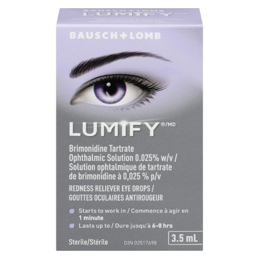Picture of BAUSCH and LOMB LUMIFY EYE DROPS - TRIAL SIZE 3.5ML