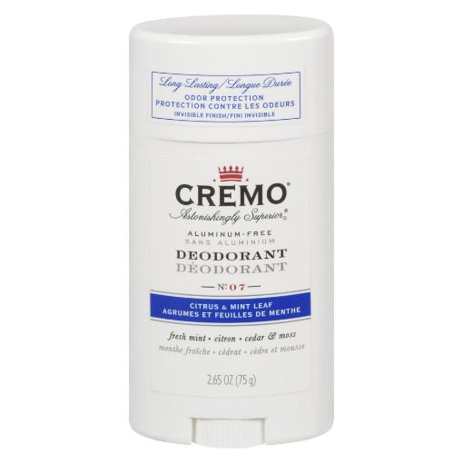 Picture of CREMO DEODORANT STICK - CITRUS and MINT LEAF 75GR