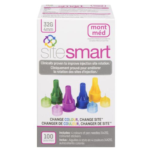 Picture of SITESMART COLOURED PEN NEEDLE 100S                                         