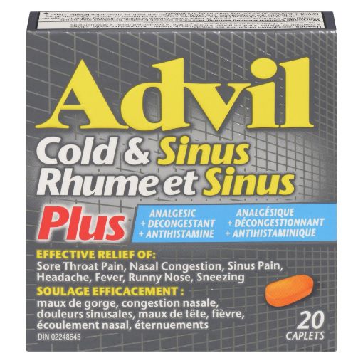 Picture of ADVIL COLD and SINUS PLUS CAPLET 20S