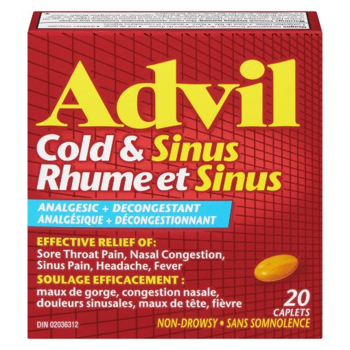 Picture of ADVIL COLD and SINUS CAPLETS 20S