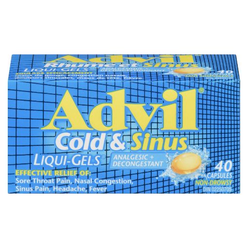 Picture of ADVIL COLD and SINUS LIQUI-GELS 40S