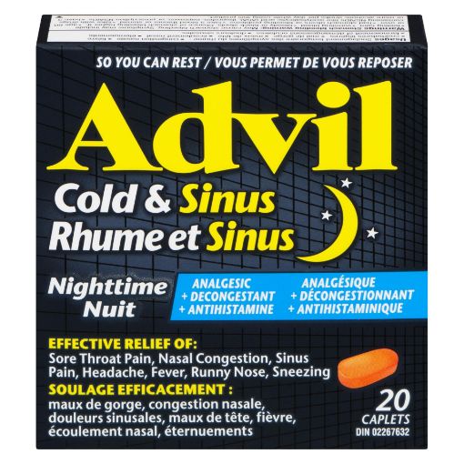 Picture of ADVIL COLD and SINUS NIGHTTIME 20S