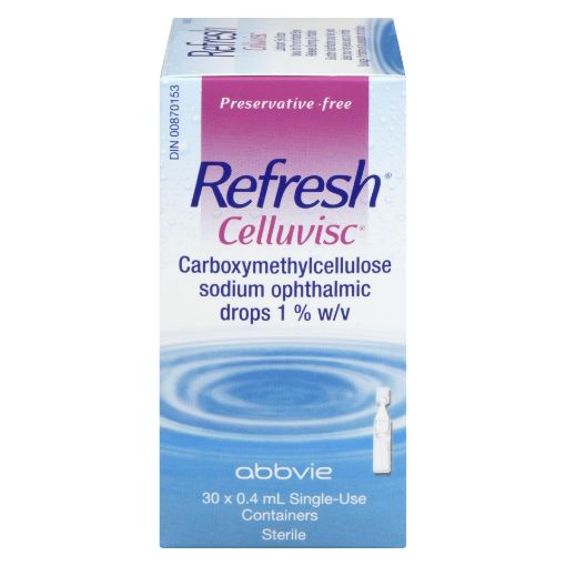 Picture of REFRESH CELLUVISC LUBRICATING EYE DROPS 30X0.4ML