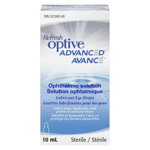 Picture of REFRESH OPTIVE ADVANCED LUBRICATING EYE DROPS 10ML                         