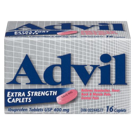 Picture of ADVIL IBUPROFEN - EXTRA STRENGTH CAPLET 400MG 16S                          