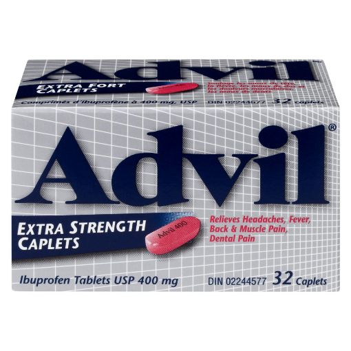 Picture of ADVIL IBUPROFEN - EXTRA STRENGTH CAPLET 400MG 32S                          