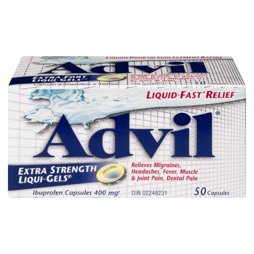 Picture of ADVIL IBUPROFEN - EXTRA STRENGTH LIQUI-GEL 400MG 50S                       