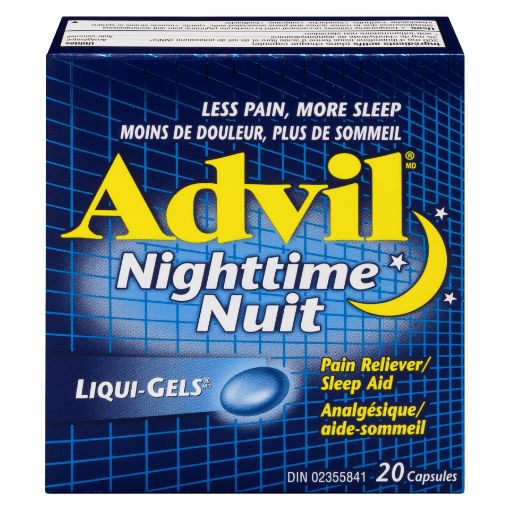 Picture of ADVIL NIGHTIME LIQUI-GELS 20S                                              