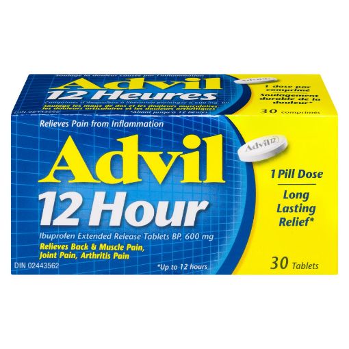 Picture of ADVIL 12 HOUR IBUPROFEN 30S                                                
