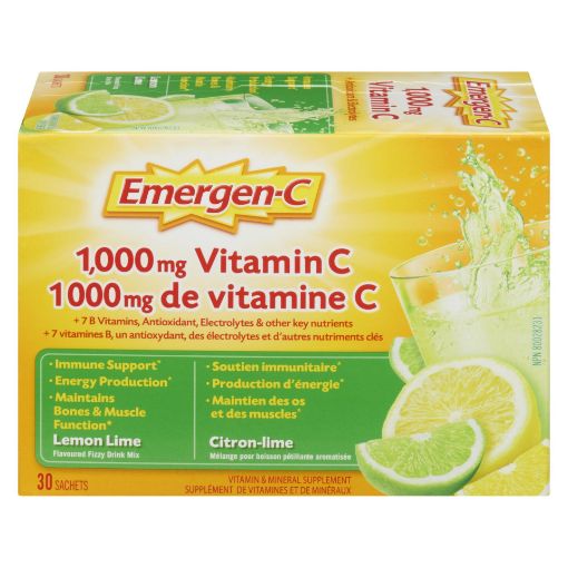Picture of EMERGEN-C VIT C - LEMON LIME 30S                                           