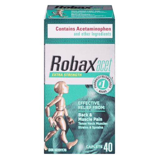 Picture of ROBAXACET EXTRA STRENGTH CAPLET 500MG 40S                                  
