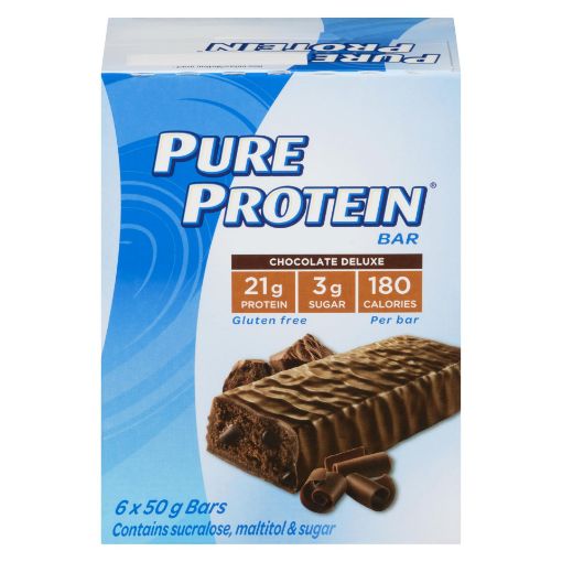 Picture of PURE PROTEIN BARS - CHOCOLATE DELUXE 6X50GR
